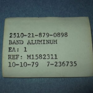 Band, Aluminum, 5 hole, 50.4cm x 15mm x 4.5mm