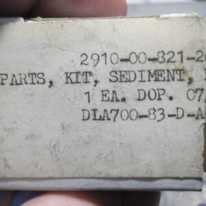 Kit, parts, fuel sediment bowl, Wisconsin