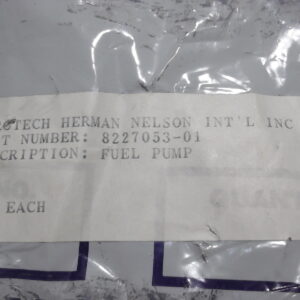 Pump, fuel, Herman Nelson heater