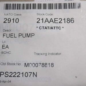 Pump, fuel