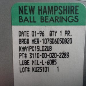 Bearing, MER-107SD605 DB20KMA1, NHBB