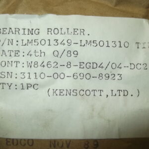 Bearing, LM501349-LM501310, Timken