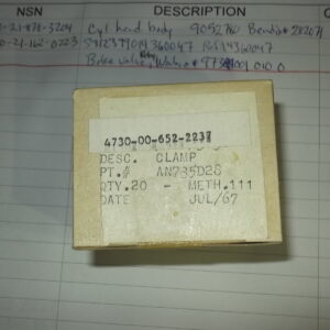 Clamp, band, aluminum, 1.75" pinch bolt style (no hardware)