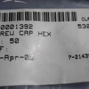 Capscrew, Allen head, black, with threadlocker, M6-1.0x8, gr12.9