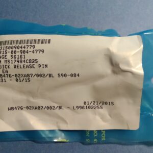 Pin, quick release, 1/2" x 2-1/2" effective