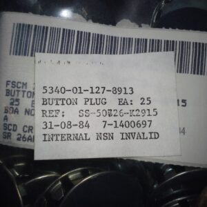 Button, plug, 1-1/4" hole