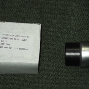 Connector, plug, electrical, 2 pin, 120 volt