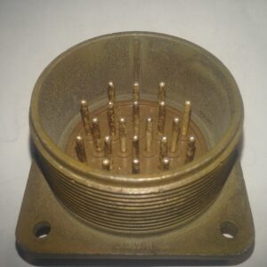 Connector, panel, 20 pin, 4 hole panel mount