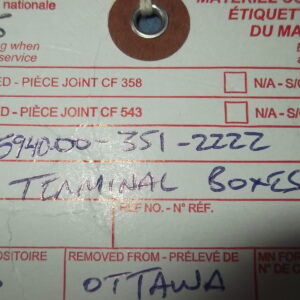 Terminal box, round, brass, 4 circuit terminal block, 1 entrance fitting