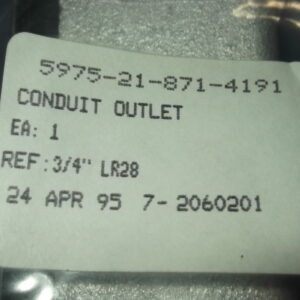 Conduit outlet, 3/4"