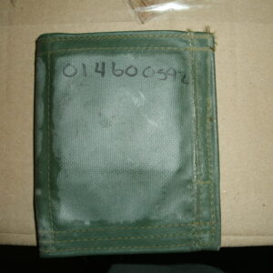 Camera parts kit (rubberized nylon pouch with 2 plexiglass squares, scratched)