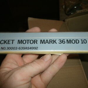 Decal, Rocket Motor, Mark 36 Mod 10