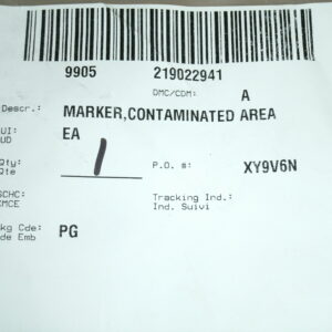 marker, contaminated area