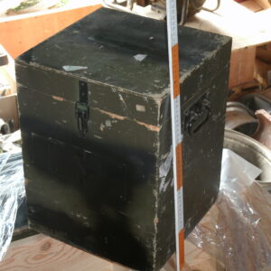 Box, wood, built to hold dummy ammunition