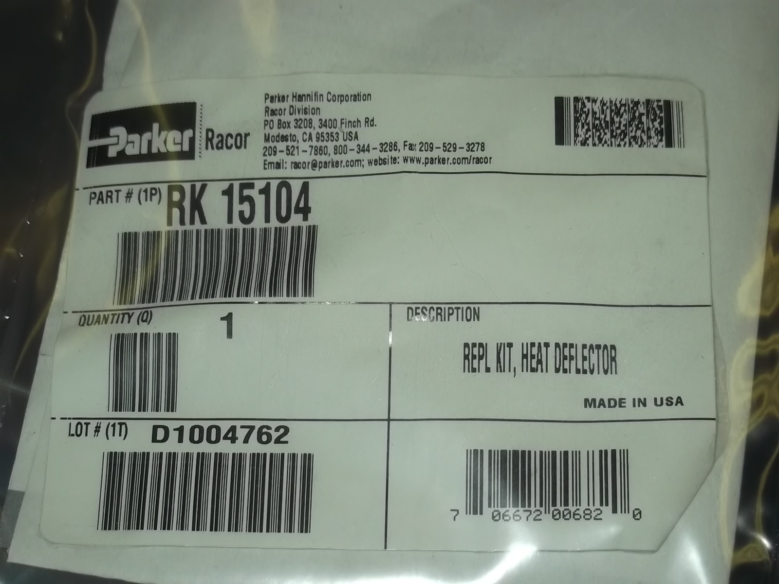 Fuel Filter Heat Deflector RK15104